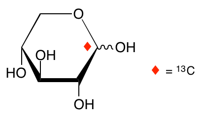 structure of D-[1-13C]xylose