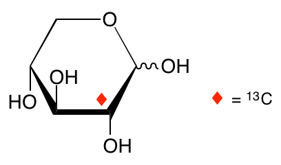 structure of D-[2-13C]xylose