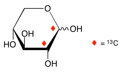 structure of D-[1,2-13C2]xylose