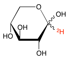 structure of D-[1-2H]xylose