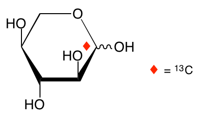 structure of L-[1-13C]xylose