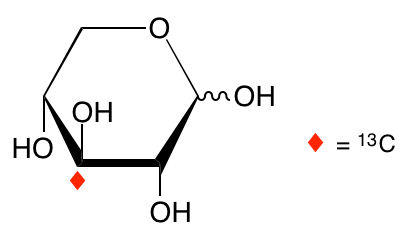 structure of D-[3-13C]xylose