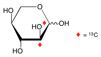 structure of L-[1,2-13C2]xylose